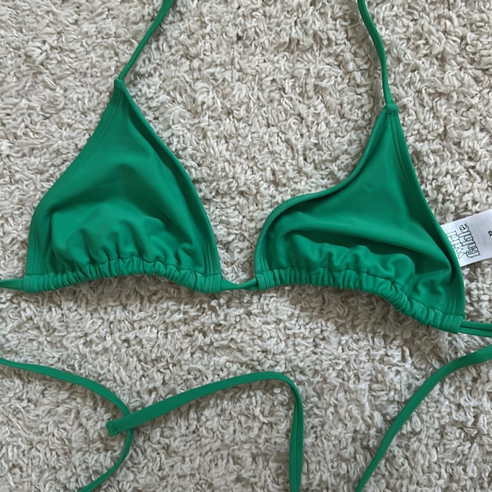 Green String Bikini Top - Picture 3 of 4